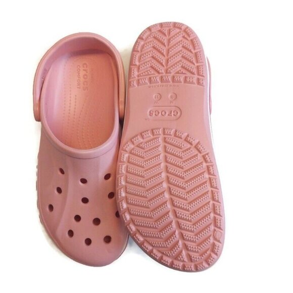 CROCS Mens 9 Womens Size 11 Bayaband Lightweight Slip On Clogs Shoes Petal Pink - Picture 8 of 9